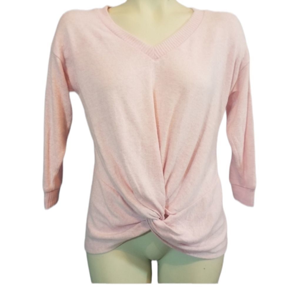 poof NY Pink Knot Top Size Medium
